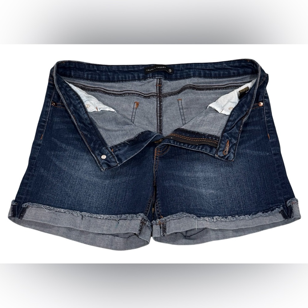 Classic Dark Blue Jean Shorts - Picture 3 of 6